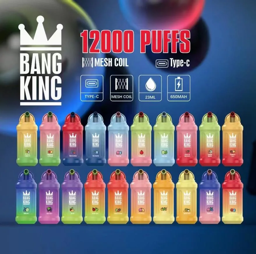Super Cool Bang King 12000/12K Puffs Stylo Vape Jetable avec Prix de Gros