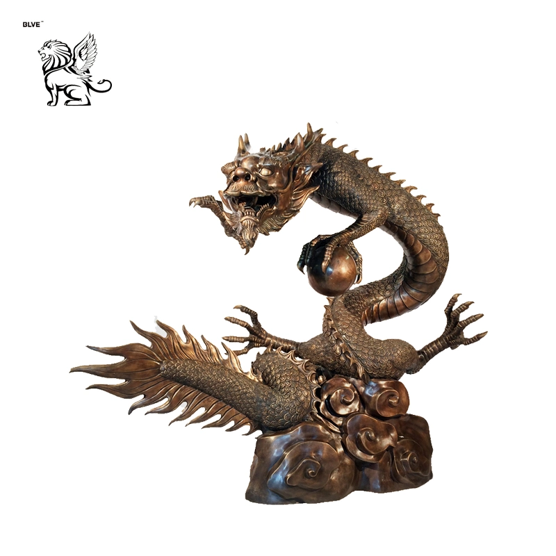 Chinese High quality/High cost performance Outdoor Decoration Large Casting Bronze Dragon Sculpture Basc-025