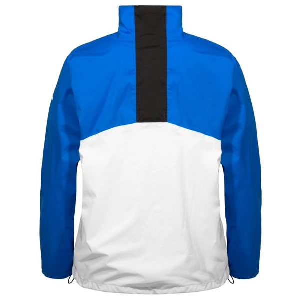 Cheap Man' S veste bleue Personnalisé coupe-vent Outdoor Cyclisme Zip Poids léger Windproof veste à capuche Sport de plein air de l'usure