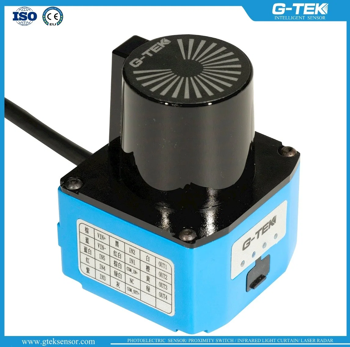 2D Lidar Sensor/Infrared 10m RS485 Laser Radar Sensor for Agv Robot, Area Monitoring and for Mobile Applications