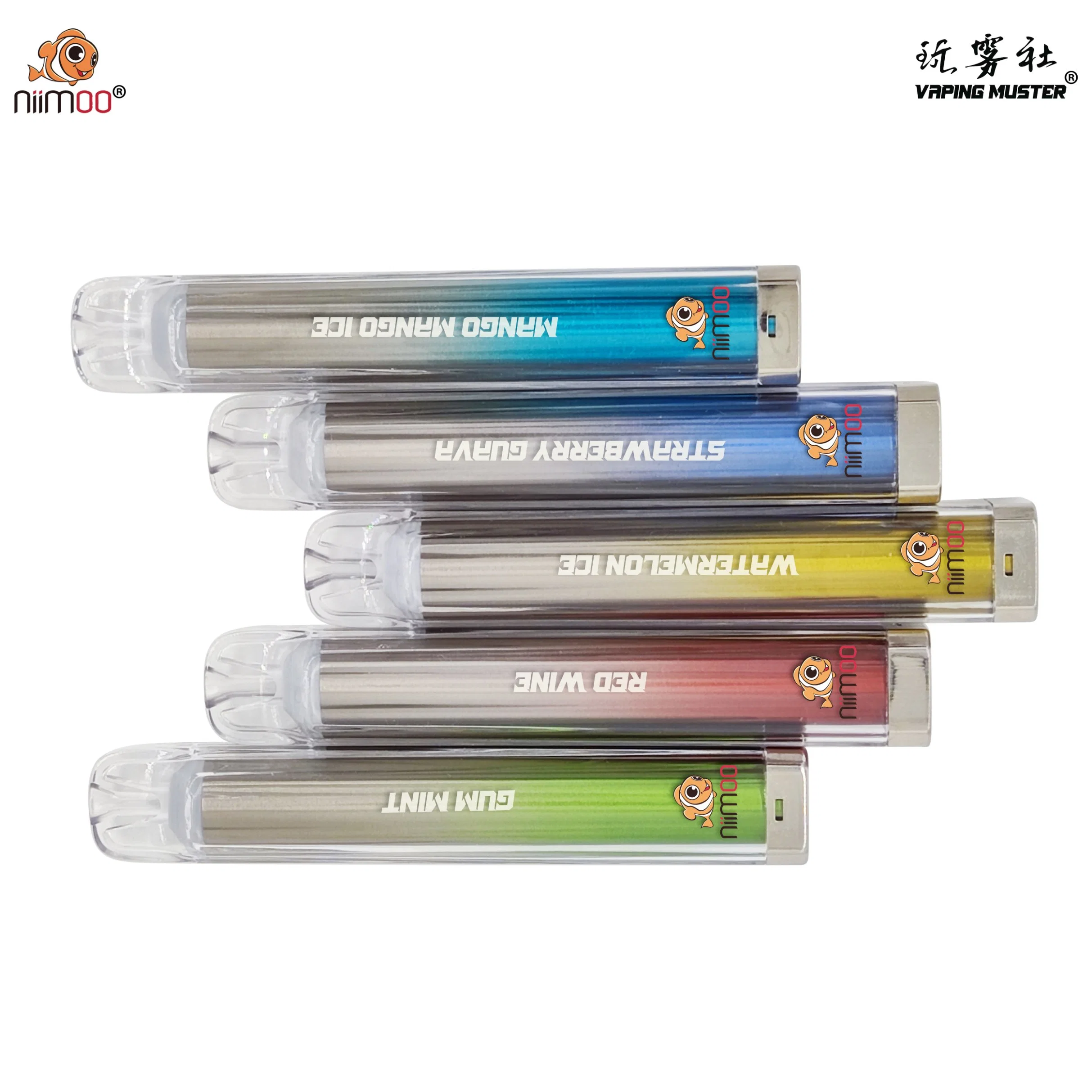 Niimoo Wholesale/Supplier Electronic Cigarette Vaporizer with 1000 Puffs Mesh Coil Crystal Disposable/Chargeable Vape