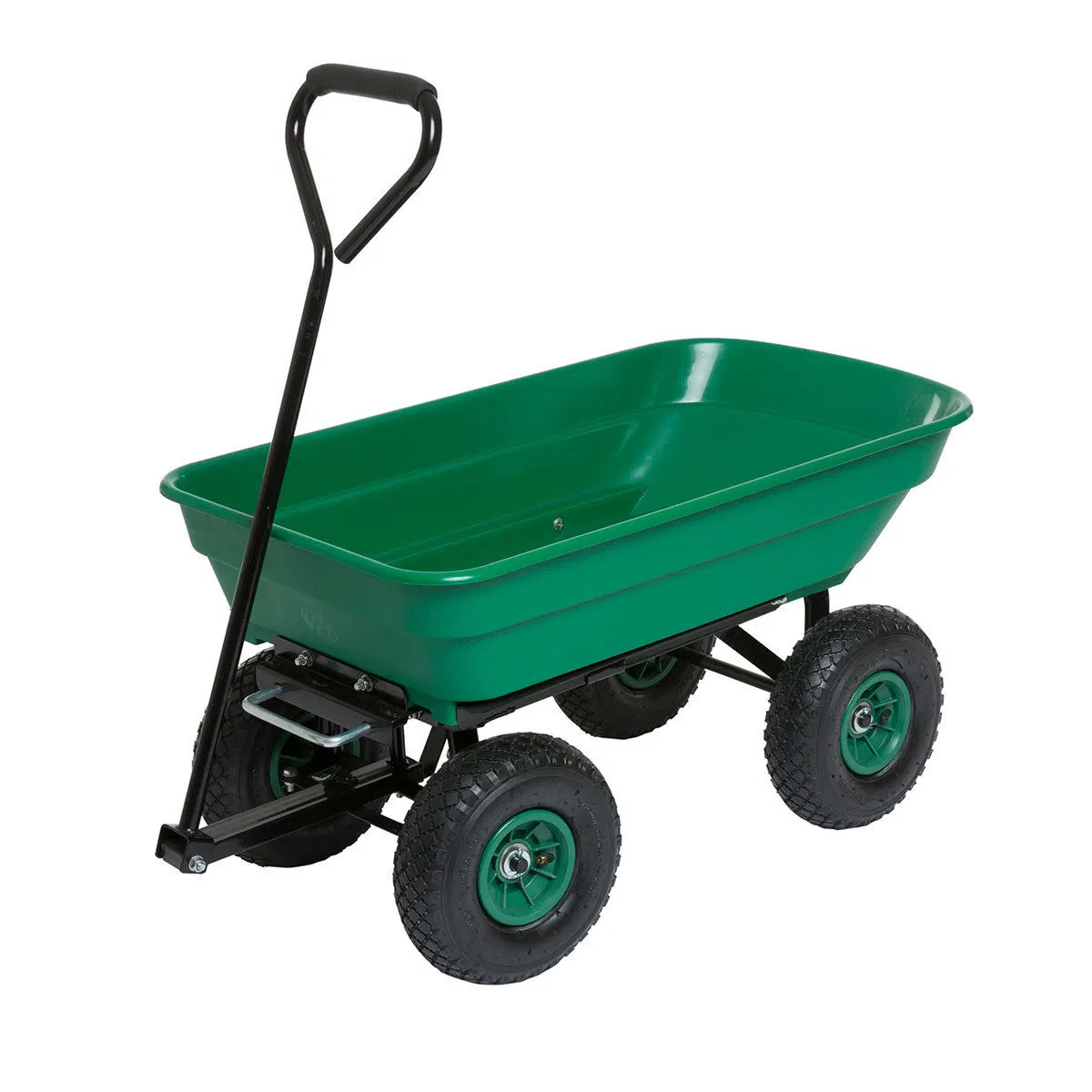 Garden Dump Tool Cart Plastic Tray with 10 Inch Pneumatic Wheel