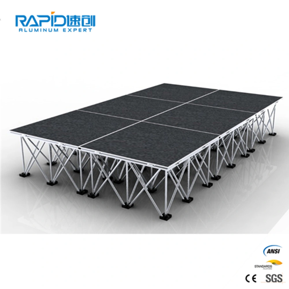 Aluminum Moving Decoration Wedding Portable Platform Event Folding Mobile Stage