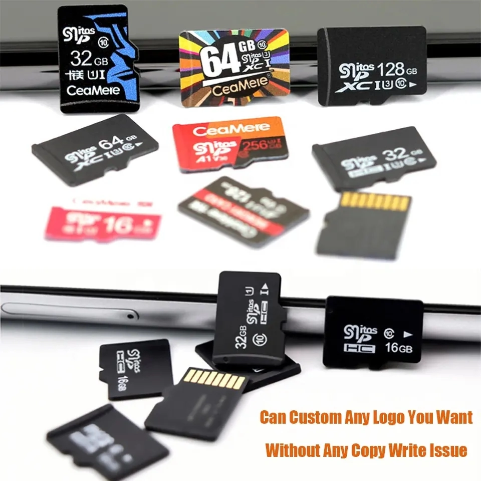 100% Original Faster 90 Mbps Class 10 U1 U3 Micro Memory SD TF Card Memory Cards with Adapter 1GB 2GB 4GB 8-256 GB