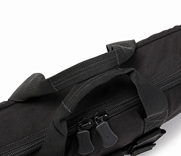 Táctico militar negro Bolsa de arma de la policía con la revista de caza de pistola de poliéster 600D