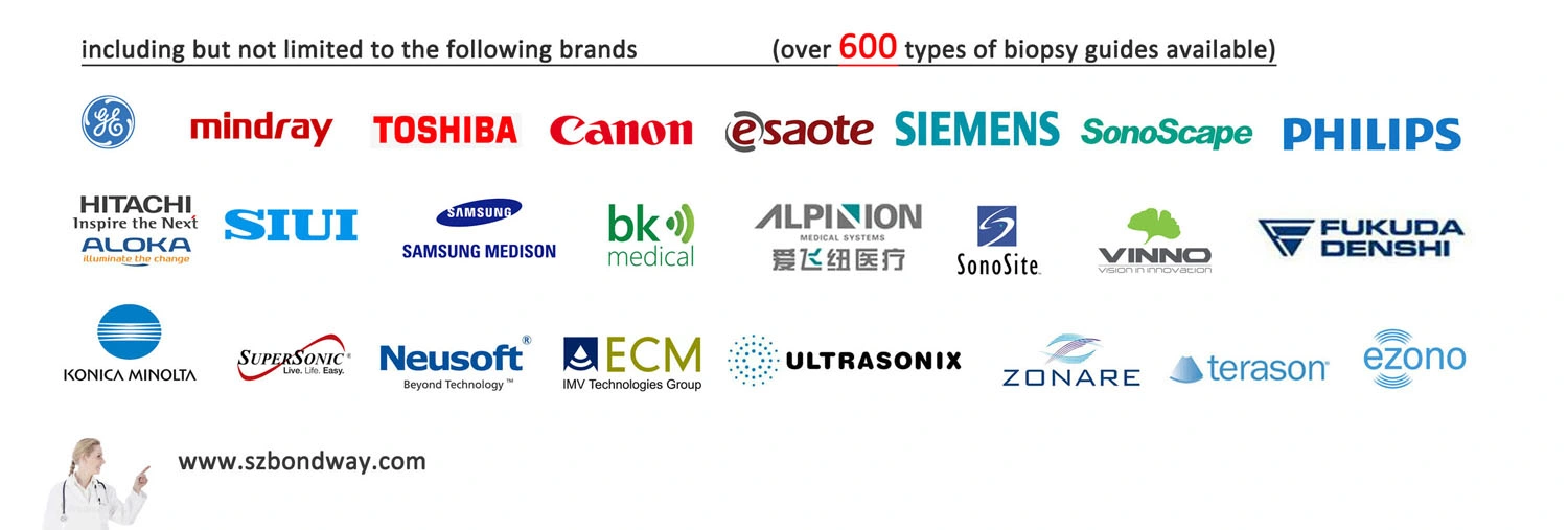 Mindray Zonare 6c2 Convex Curved Ultrasound Transducer Biopsy Guide, Reusable Biopsy Needle Adapter