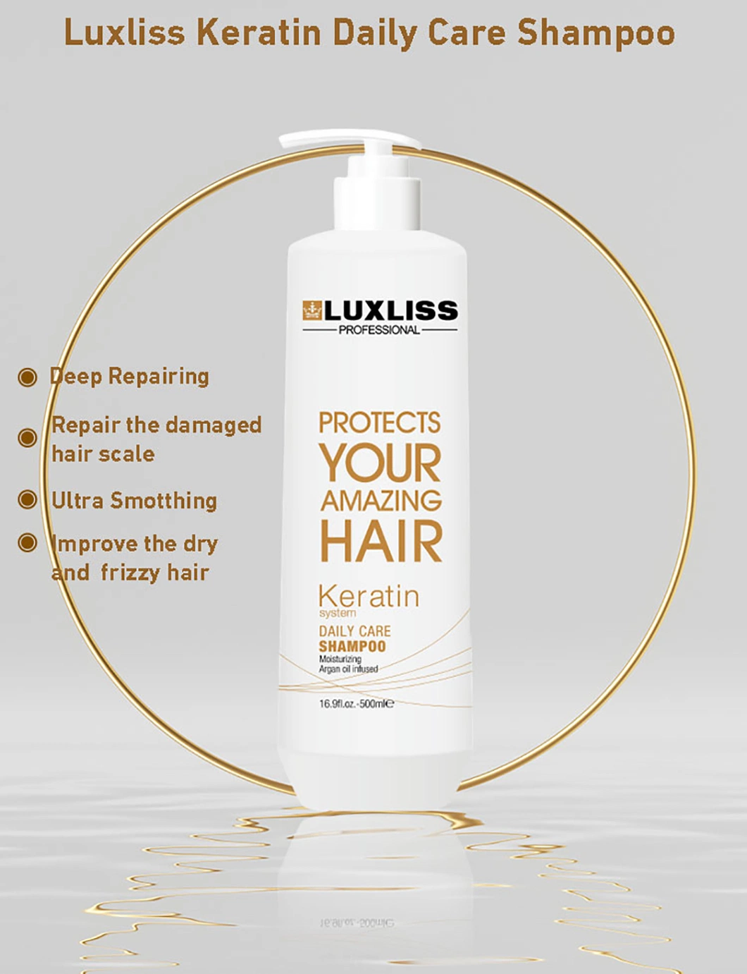 Luxliss Brand Professional Salon Hair Care Product Deep Cleansing Shampoo