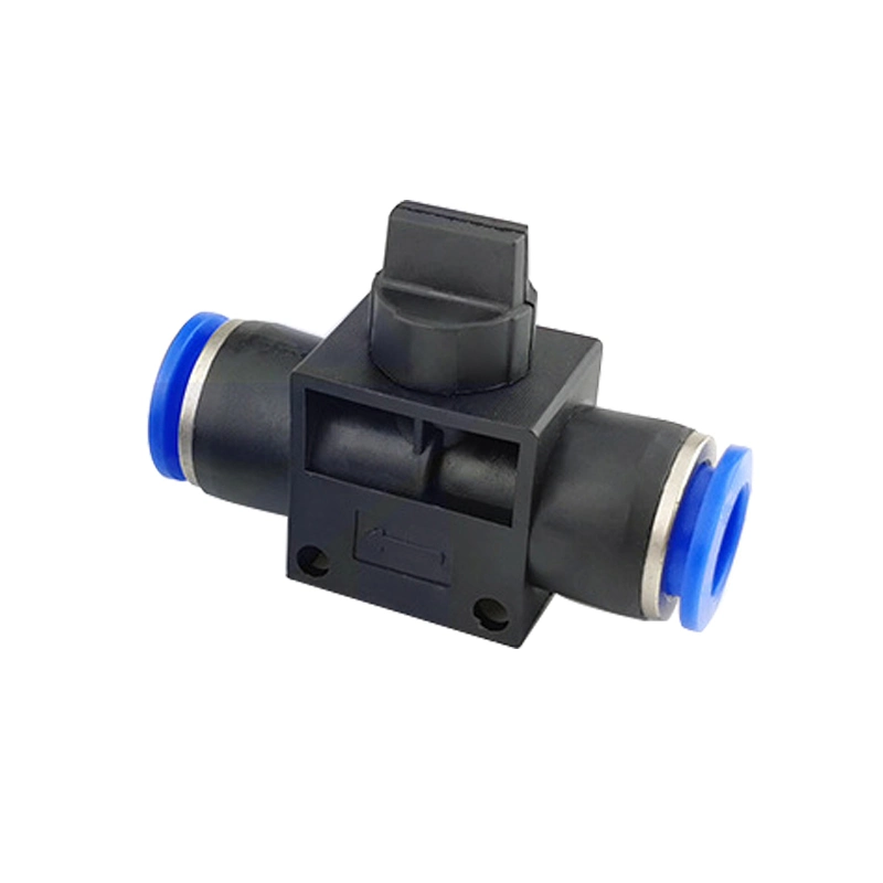 Hvff Air Pneumatic Hand Valve 2 Way Flow Limiting Quick Connectospeed Controller Airtube Pneumatic Fitting