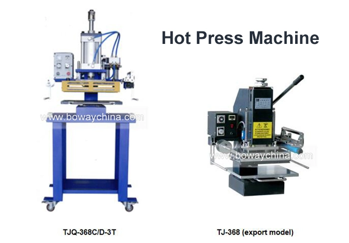 Boway Paper Leathers Plastic Cements PVC Hard Rubbers Hot Press Machine