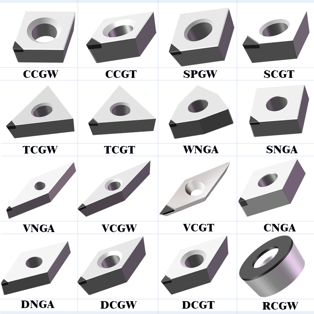 PCD Standard Turning Milling Insert PCD Insert for Carbide Aluminum Alloy and Non-Ferrous Metal