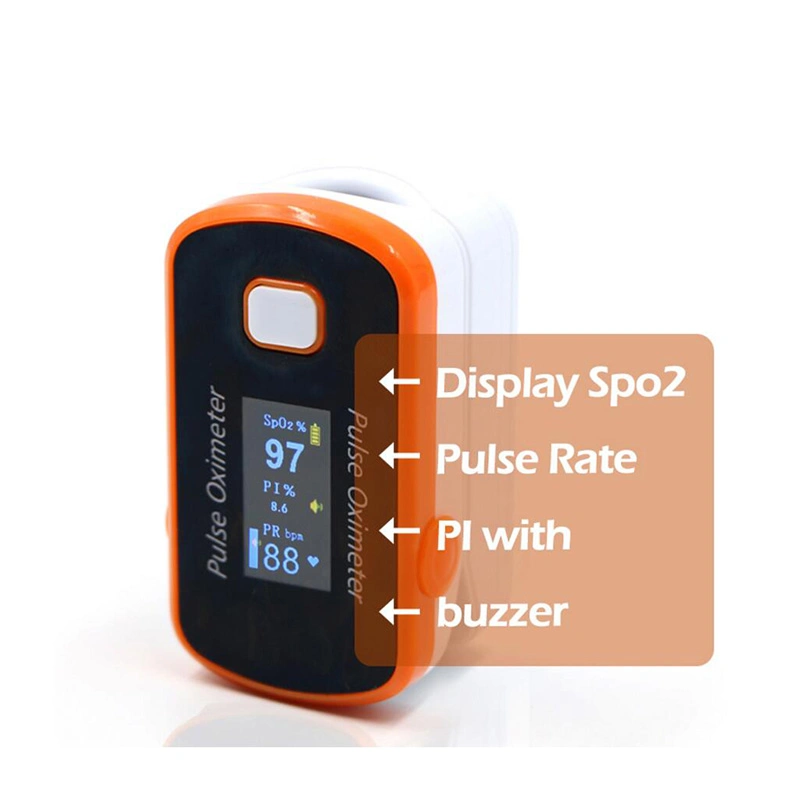CE Approved Portable TFT Display of SpO2 Free Pulse Finger Pulse Oximeter