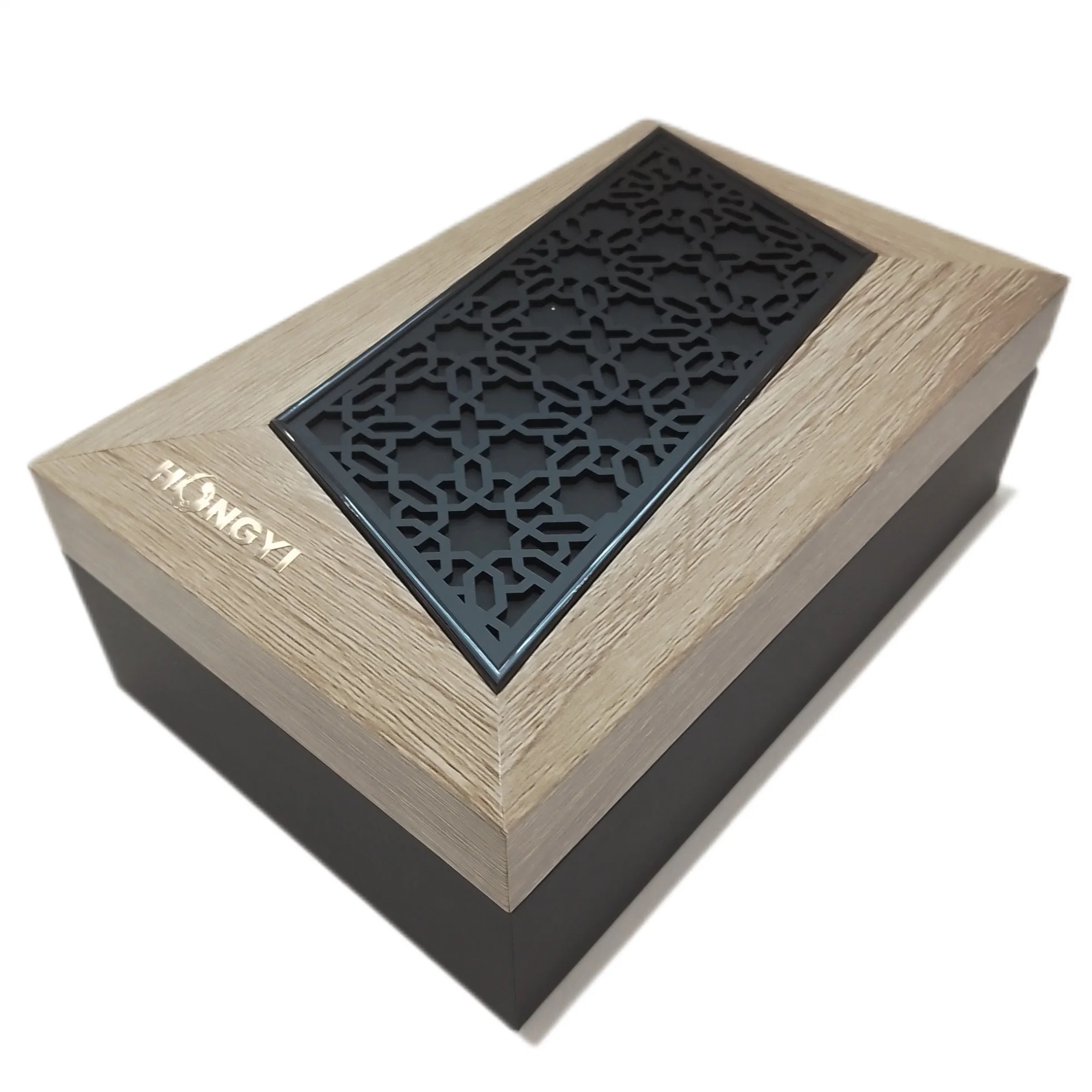 Hongyi Matt Coating Wooden Jewelry Packaging Storage Display Gift China Box MDF Oudh Ma'al Attar