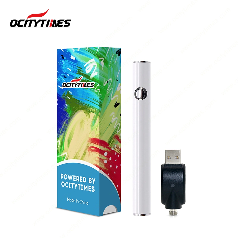 Ocitytimes 420 Wholesale/Supplier 510 Thread Disposable/Chargeable Vape Pen E Cigarette Twist Battery Strong Preheat Adjustable Voltage Battery