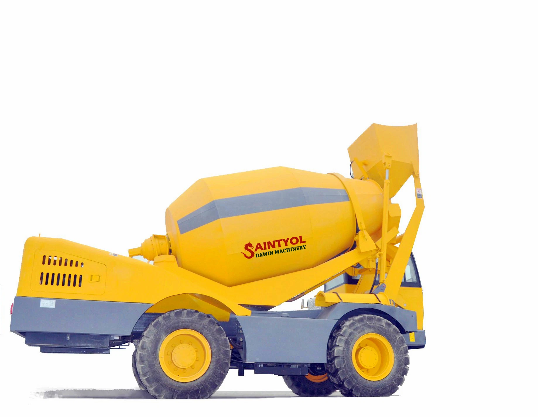 Mobile Concrete Mixng Machine with Self-Loading Shovel Self Loading Concrete Feeding Mixer