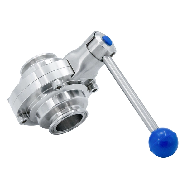 Sanitary Stainless Steel Butterfly Type Clamp Ball Valve