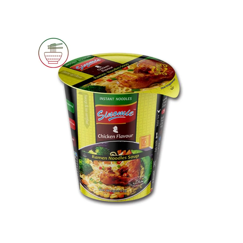 65g Wholesale/Supplier Best Selling Cheap Disposable Delicious Best Sell Cup Instant Soup Ramen Noodles