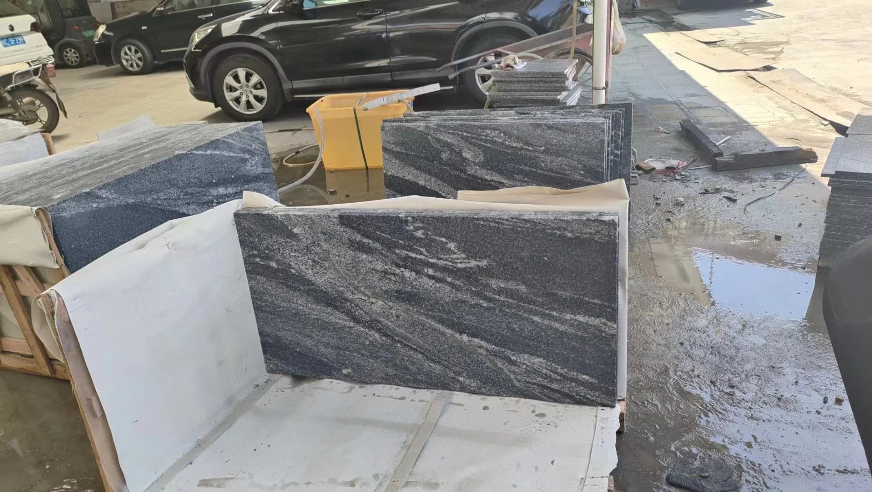 Manufacturer Landscape Stone Tile/Slab Granite for Wall Panel/Paving/Kitchen Countertop/Basin