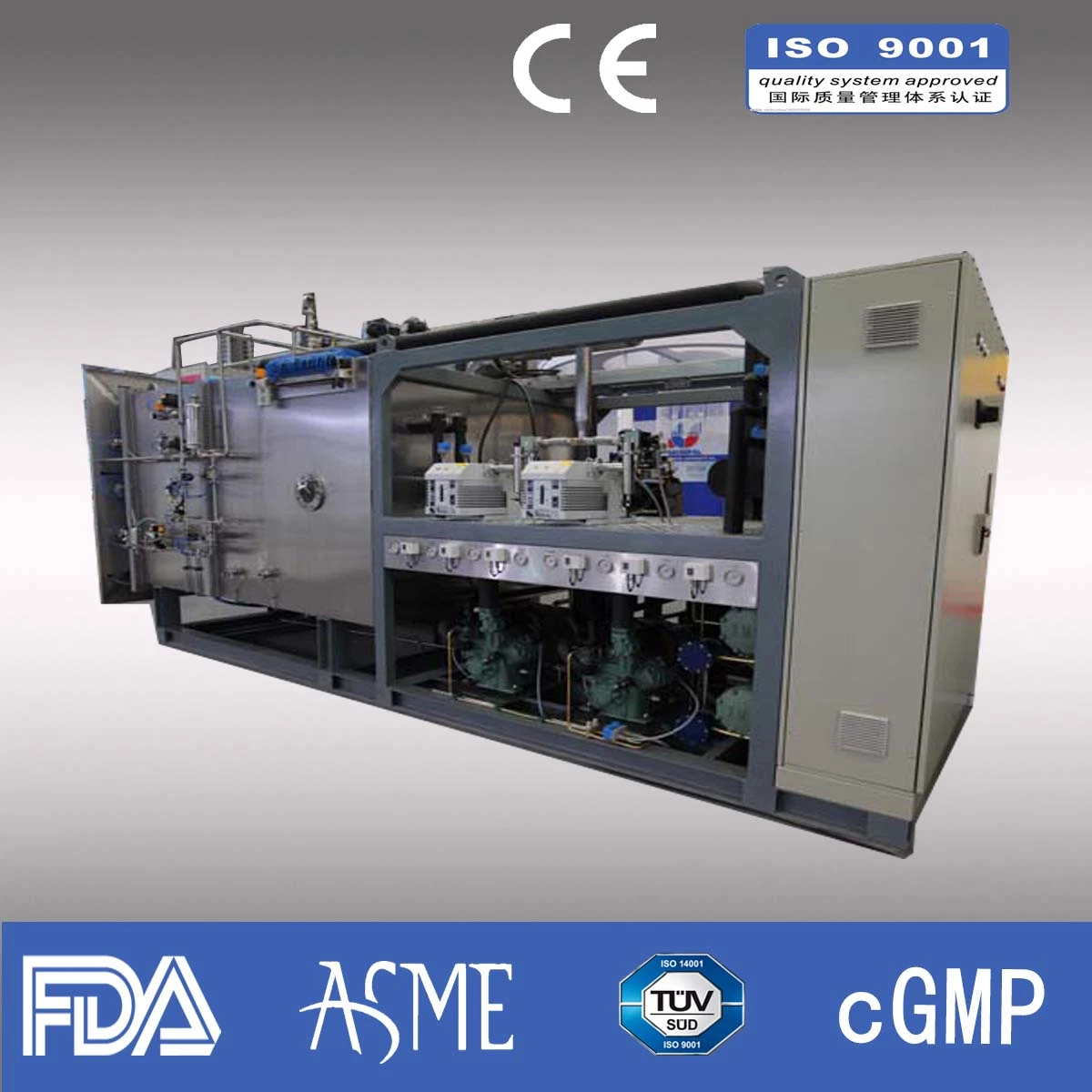 Automatic Control PLC Fruit Vacuum Freeze Drying Machine