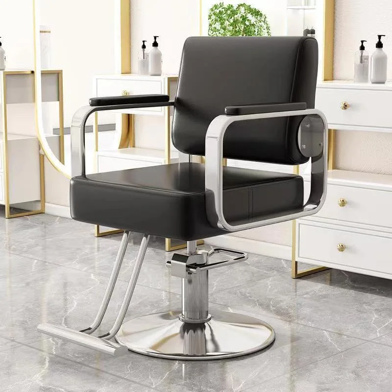 Barber Chairs Wholesale/Supplier Hairdressing Chairs Hair Salons Haircut Stools Lifting Seats Rotatable