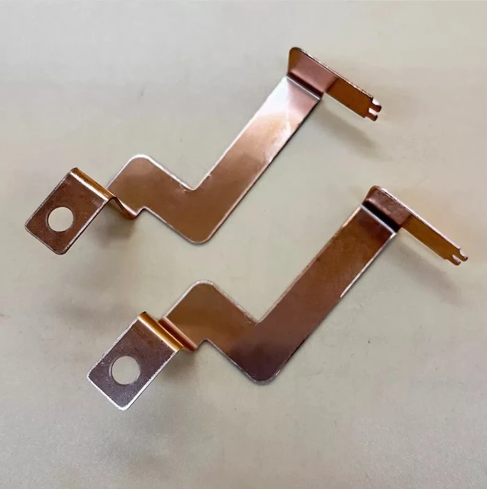 Electrical Contactor Copper Busbar Brass Stamping Part for Grounding Contactor Parts