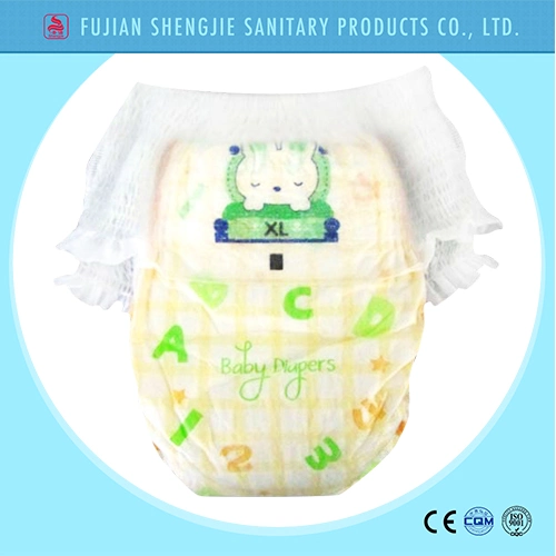 OEM Customized Pant Style Cotton Waistband Disposable Baby Diaper