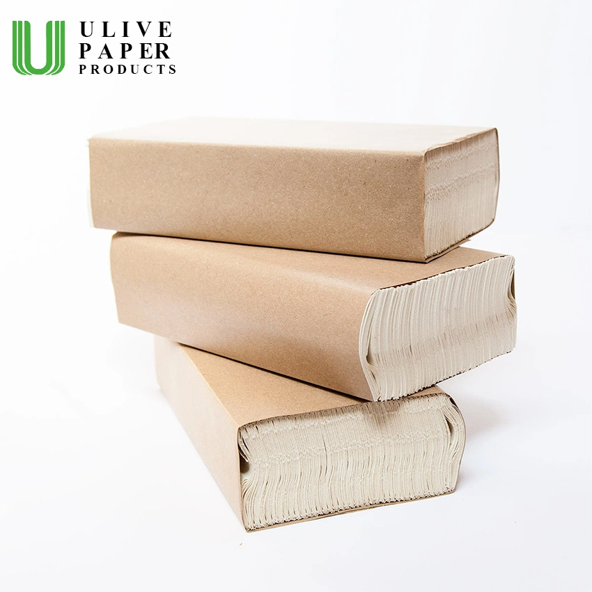 Ulive Premium 1ply 2ply Serviettes en papier pliées en accordéon/Z-pli/N-pli