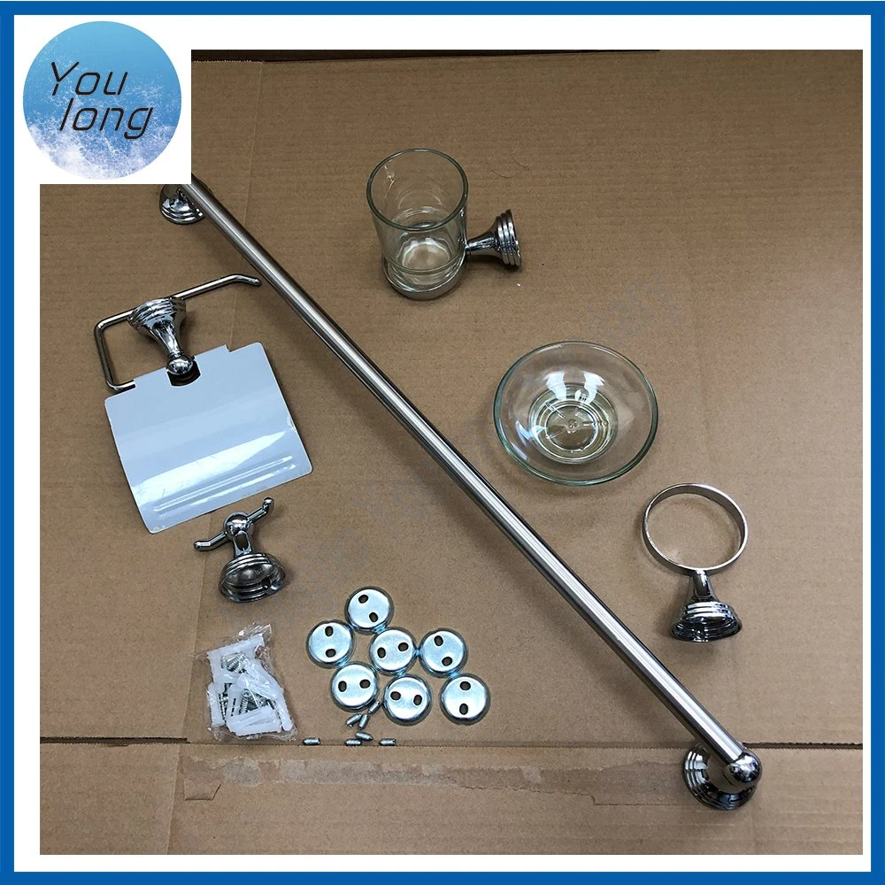 Wholesale/Supplier Popular Cheap Chromed Zinc Alloy 6PCS Bathroom Hardware Accessories Set