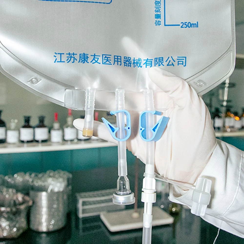 Embalagem de embalagem flexível tipo C de melhor preço de fábrica para utilização única Balão de infusão de nutrição intravenosa com agulha