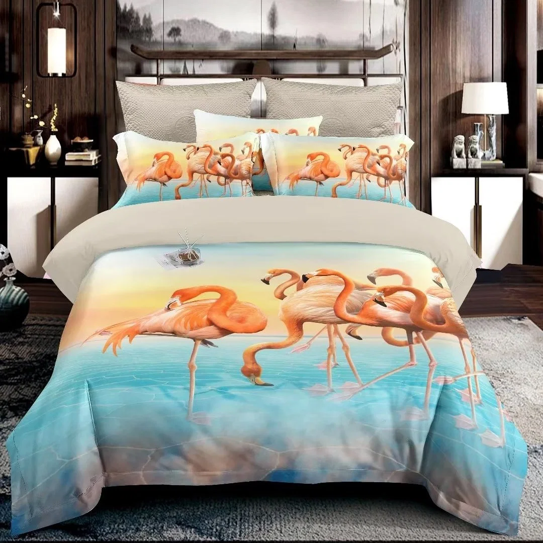 3D Printed Duvet Cover with 2 Pillowcases Animal Patterns for All Seasons