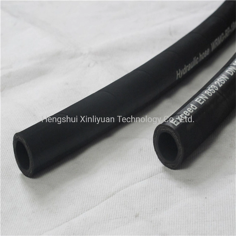 3/8 Inch SAE100r2 High Pressure Industric Hydraulic Wire Braided Water Rubber Hose