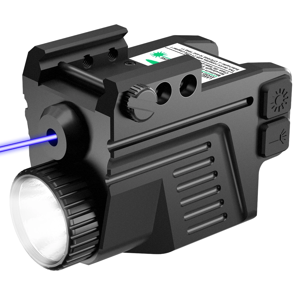 Rechargeable Subcompact Blue Gun Laser Sight Combo for Self Defense Tactical Flashlight Micro Mira Laser Scope