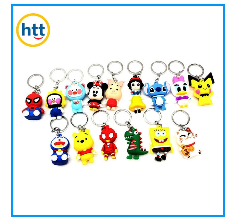 Girls and Boys Key Chain Customization Small Gift Plastic Toys Supplier