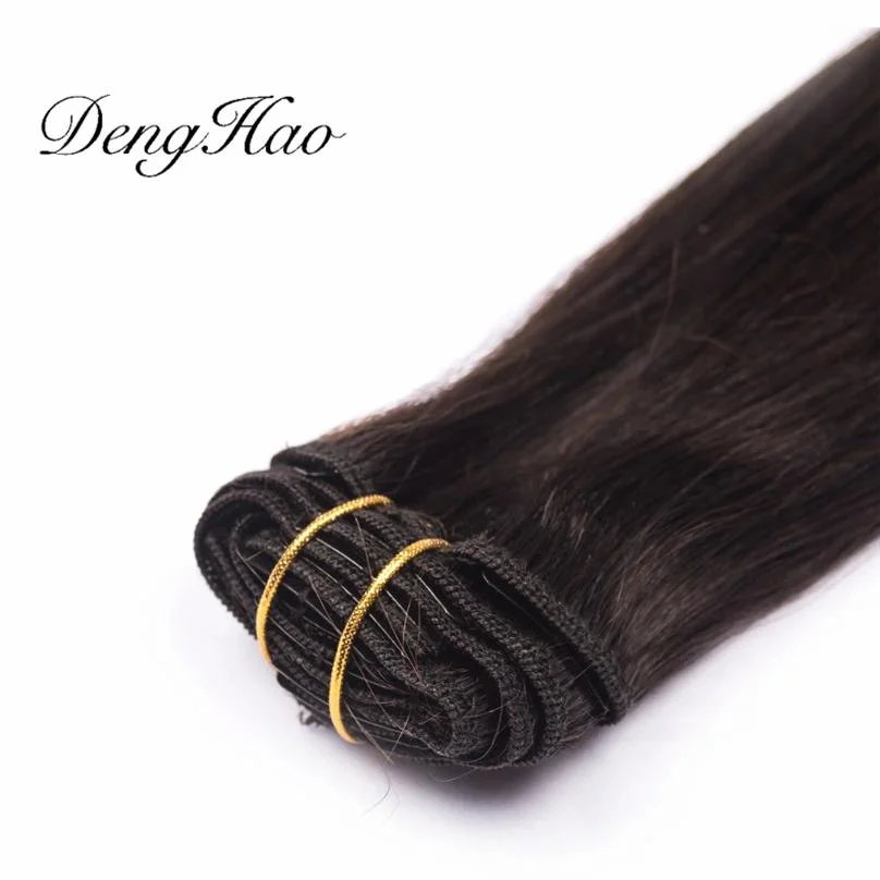 Full Head 100% Human Remy Hair Clip in Hair Extensions Ombre Color