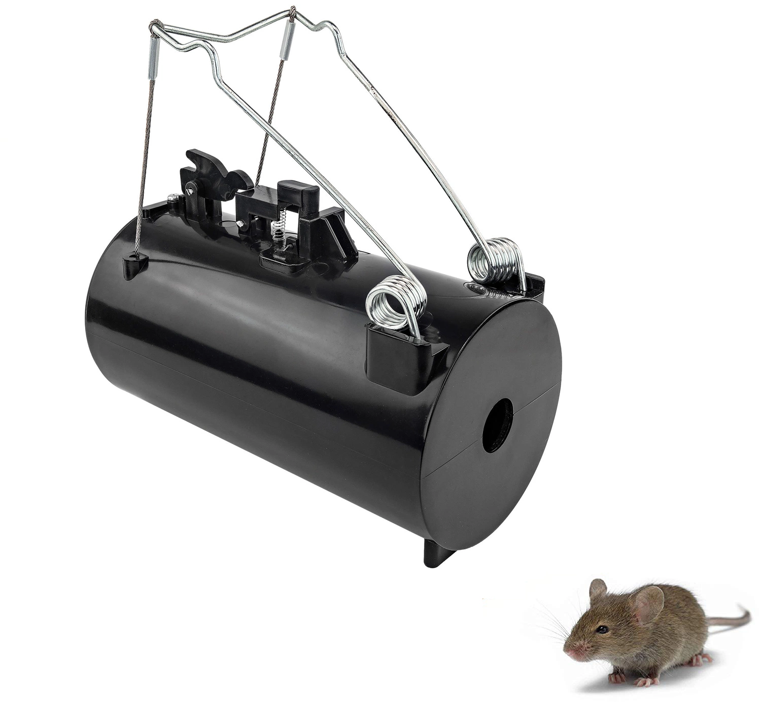 Outdoor Spring Loaded Black Hole Rodent Gopher Trap Pest Control