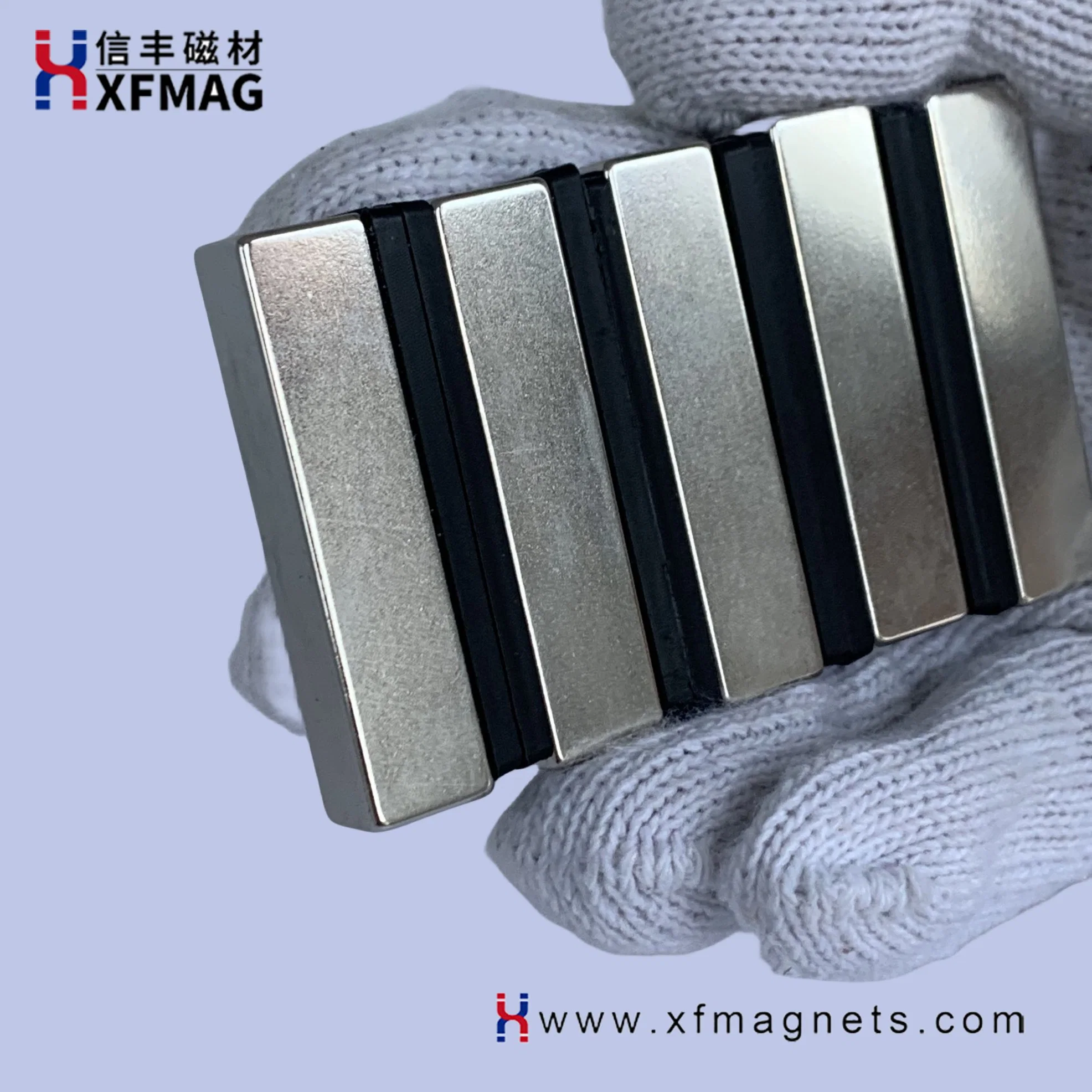 Permanent Magnetic Neodymium Block 48*8*10 Nickel Rare Earth NdFeB N38m Strong Customized Magnet