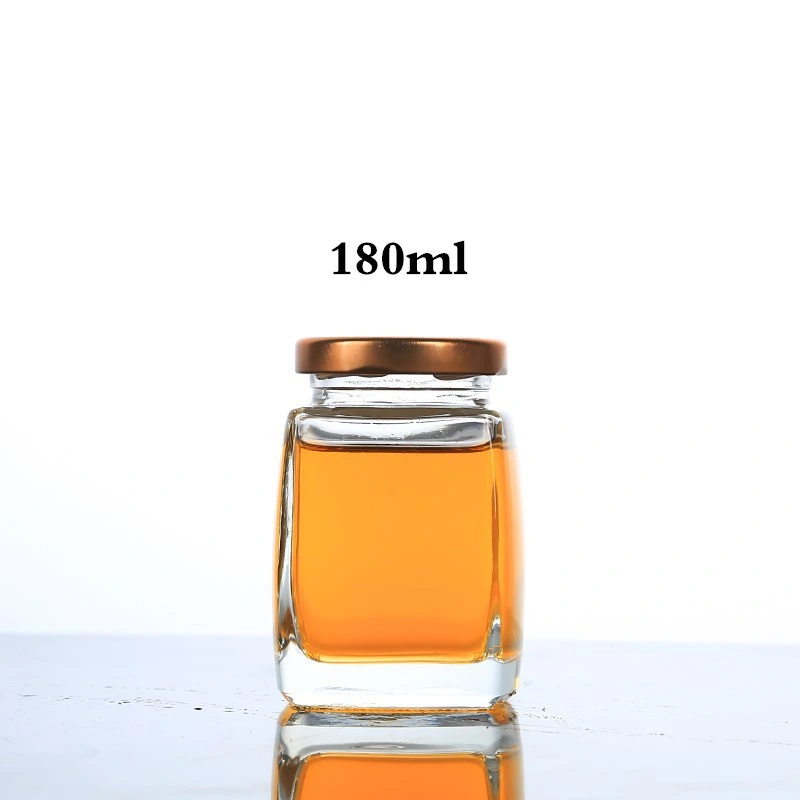 Multifunctional Storage Food Jar Customized 350ml 10oz 16oz 32oz Glass Mason Canning for Jam Jar