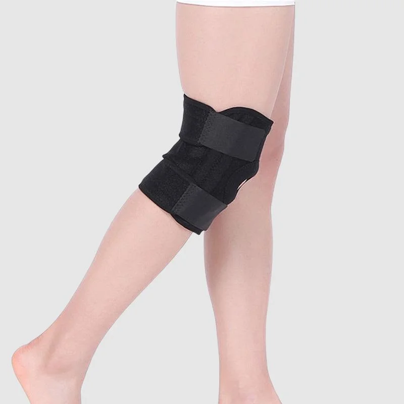 Haut manches réglable en néoprène élastique genou meilleures attelle de genou de compression de l'appui pour les hommes et femmes