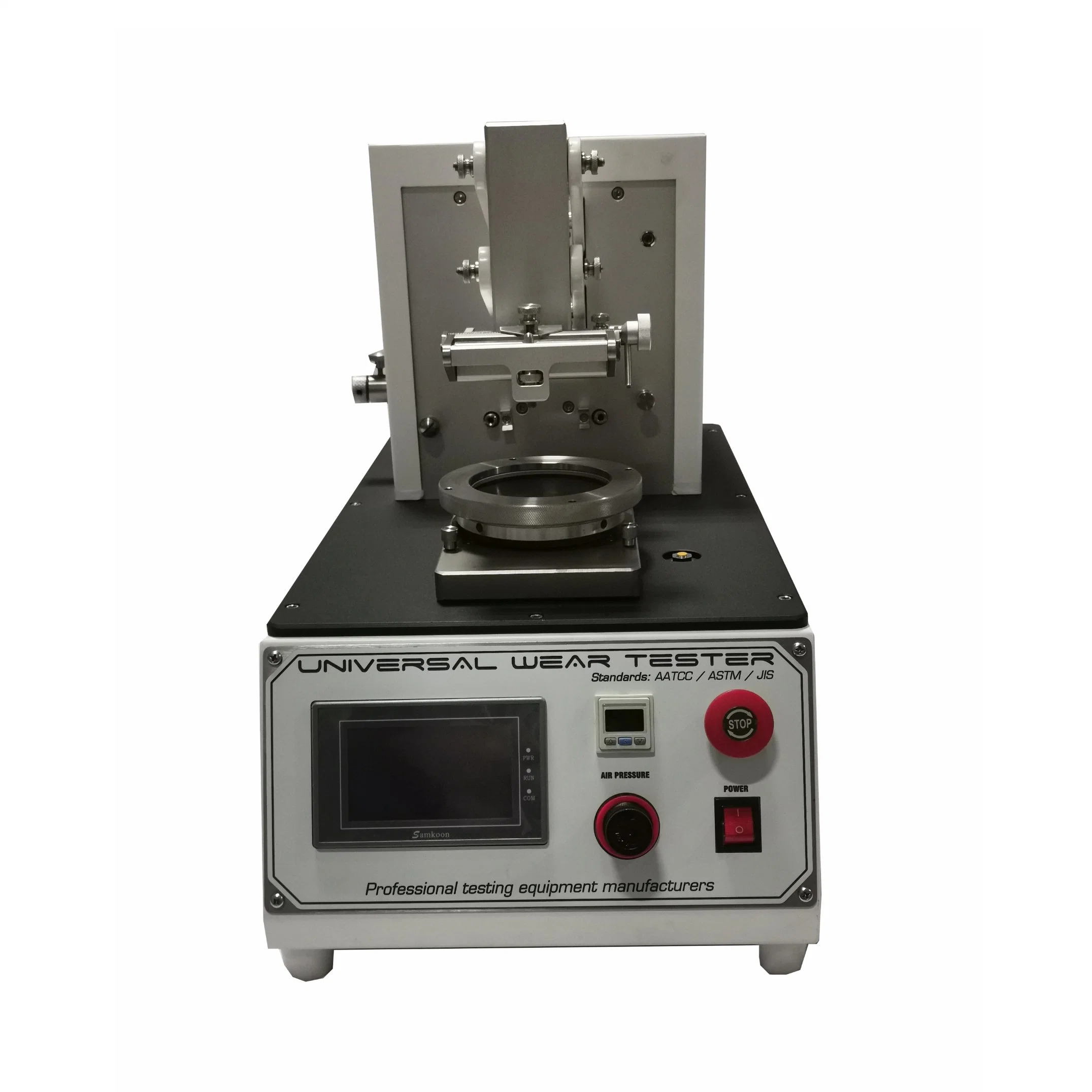 ASTM D3514 Universal Wear and Abrasion Testing Equipment for Footwear and Industrial Textiles Fabrics