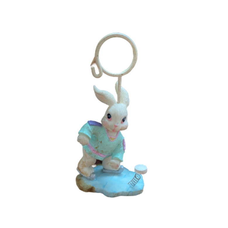 Cute Resin Bunny Note Holder Clip Card Holder for Easter Decor Table Decor
