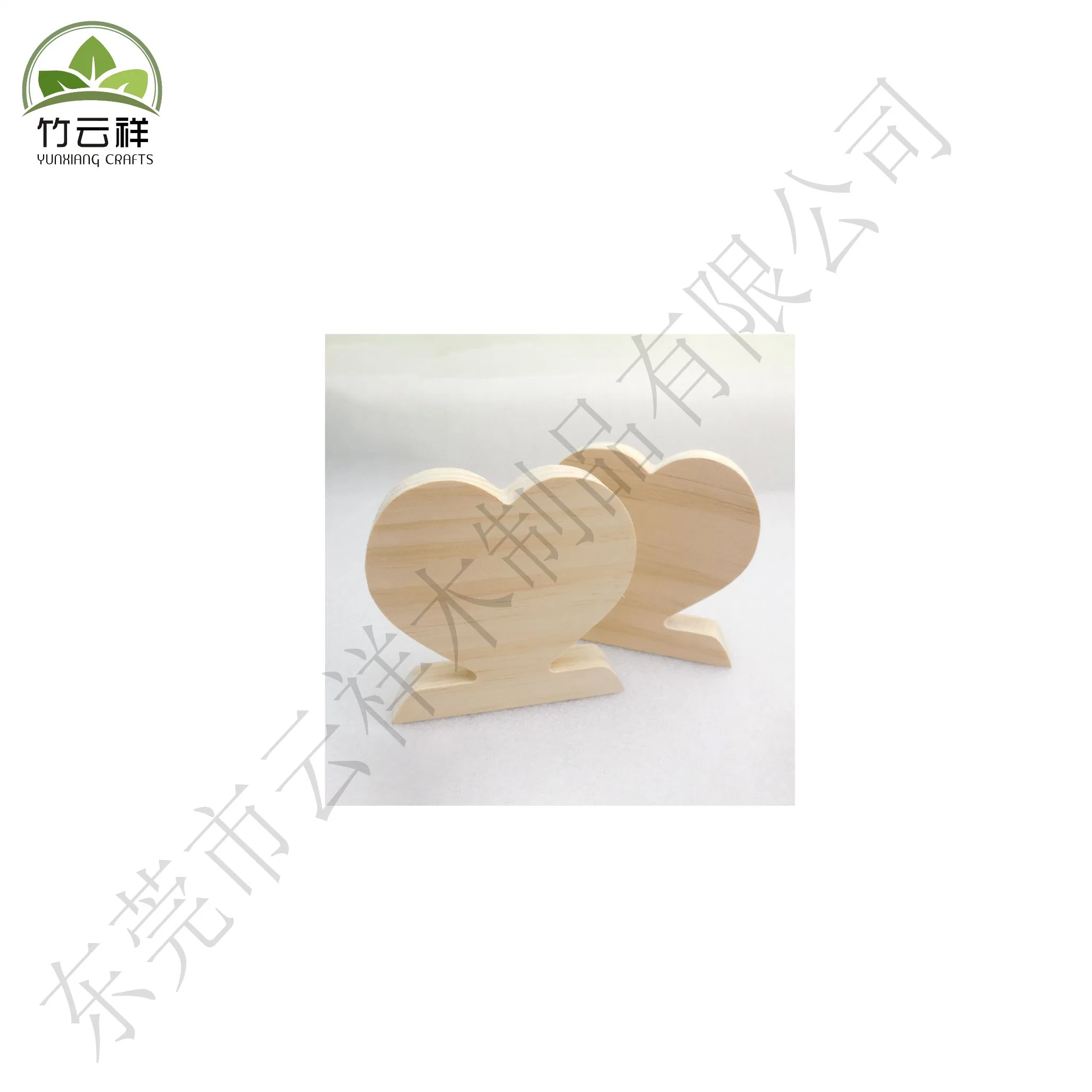 Eco-Friendly Wooden Heart-Shaped Display Board for Home Decoration