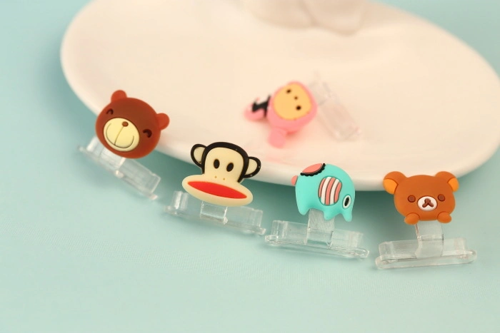 New Silicone Animals Button Sticker