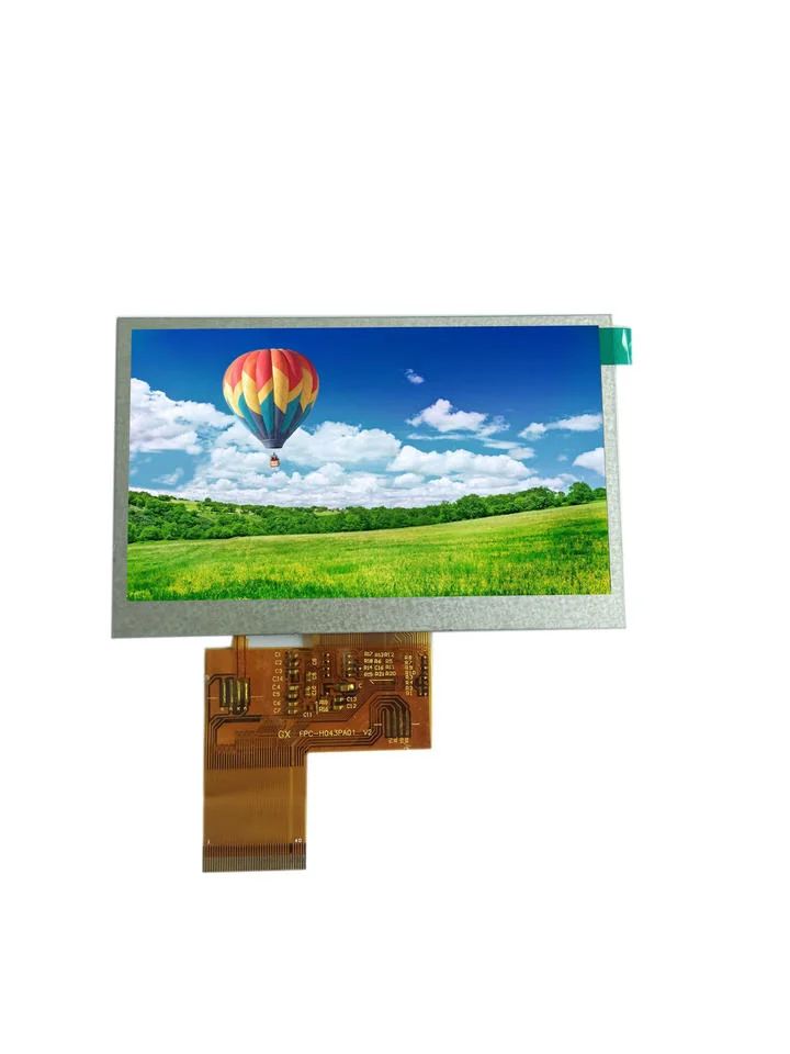 4,3 Zoll IPS TFT LCD Modul mit benutzerdefinierter Verbindung Touch Panel 480 * 272 Auflösung Industrielle Steuergeräte