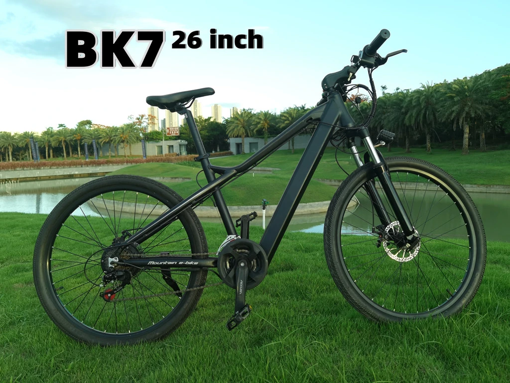 Dokma 26" Bk7 Non-Folding E-Bicycle Pneumatic Tyre City Electric E-Bike Mountain Exercise Electric Bike 36V 350W 7.5ah Lithium Battery Bike
