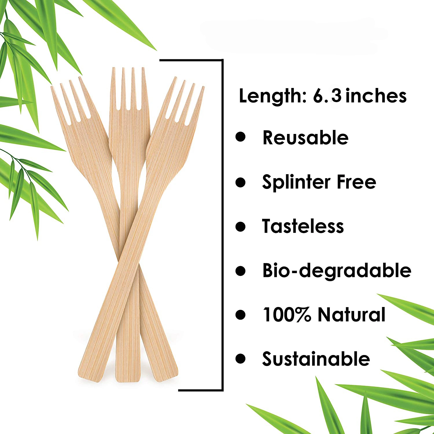 Рекламный творческий одноразовый Bamboo Small Food Picks Фруктовый вилы