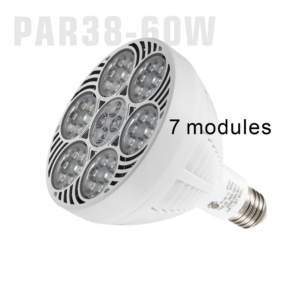 60W Ampoule LED NOIR PAR38 110V 220V ETL E26 E27 en aluminium 40W 50W à intensité réglable par 38 d'inondation de bijoux par38 LED Spots de lumière