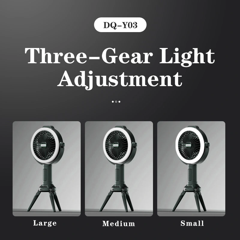 Three -Gear Light Adjustment USB Charging Interface Silent Air Outlet Charging Fan