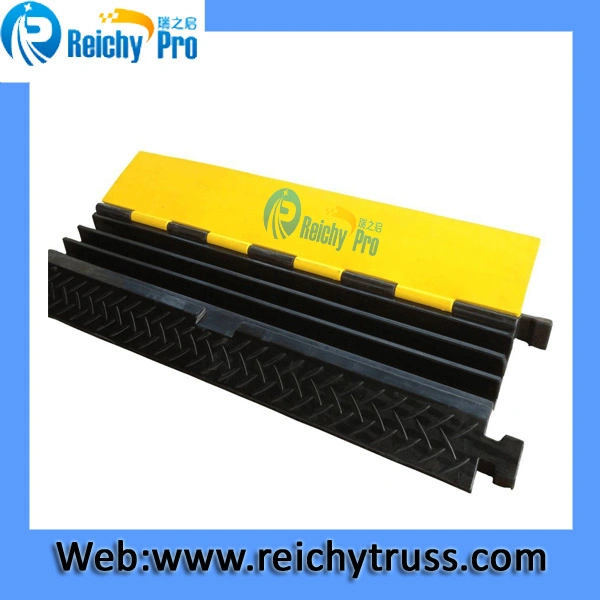 3 Channel Cable Ramp Rubber Material Cable Protector Easily Connect