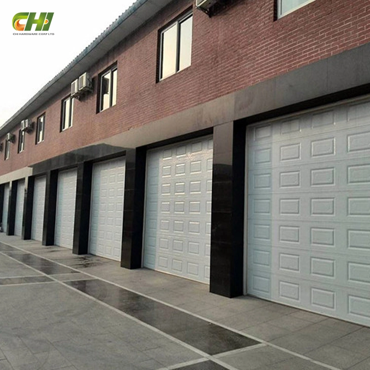 16X8 Puerta de Garaje aislada Negro Seguridad Precio Venta al por mayor Doble de madera American Home Residencial Garage Doors for USA