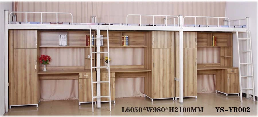 Wholesale/Supplier Knock Down Metal Detachable Dormitory Steel Bunk Bed Double Beds