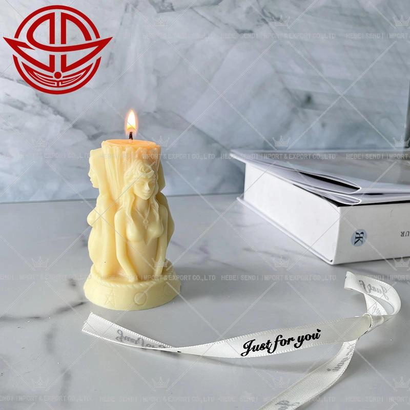 High Quality Three Goddesses Candle Silicone Mold DIY Creative Portrait Half Body Shape Gypsum Resin Candle Mold